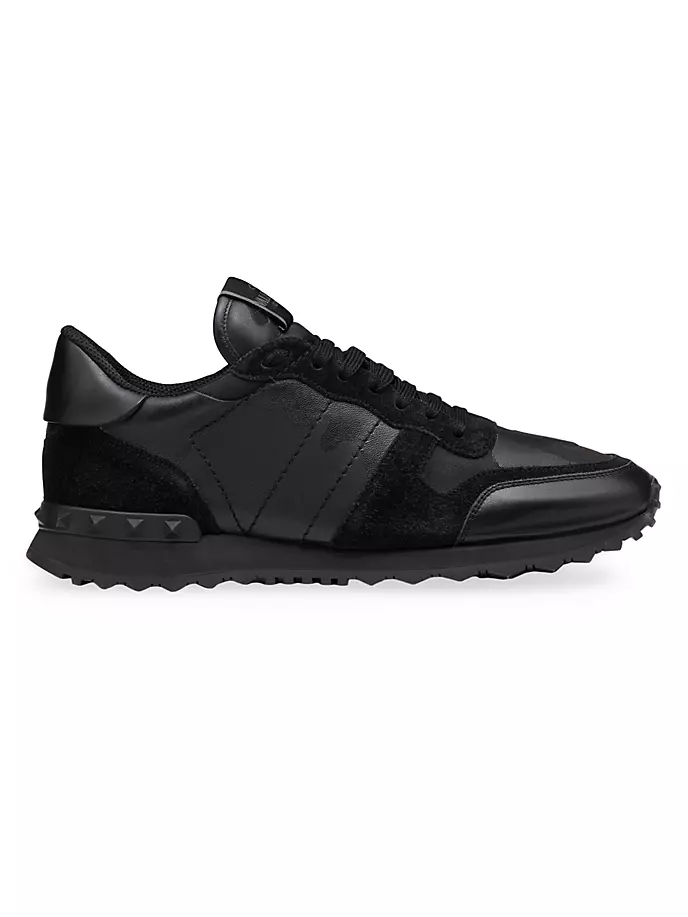 

Кроссовки Rockrunner с камуфляжным принтом Valentino Garavani, черный