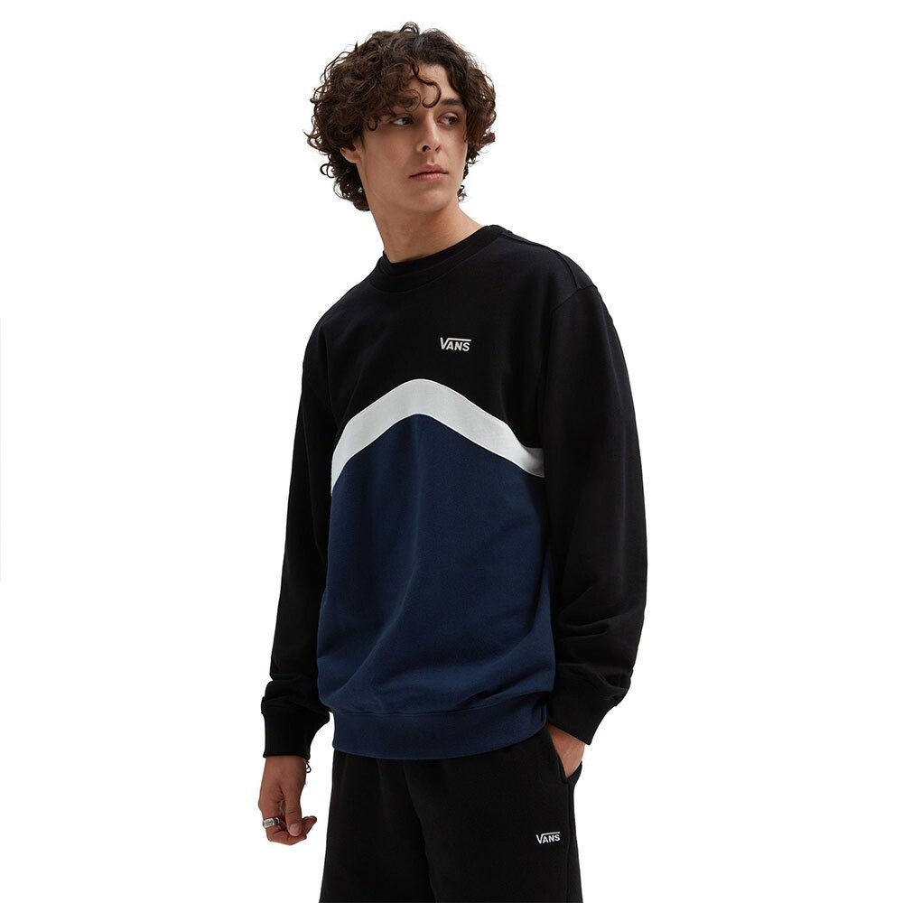 

Толстовка Vans Sidestripe Block Crew, черный
