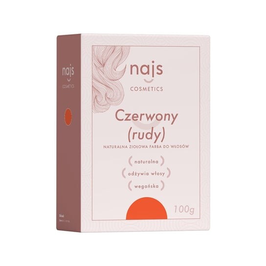 

Хна Руда, 100 г Najs, Czerwony Rudy