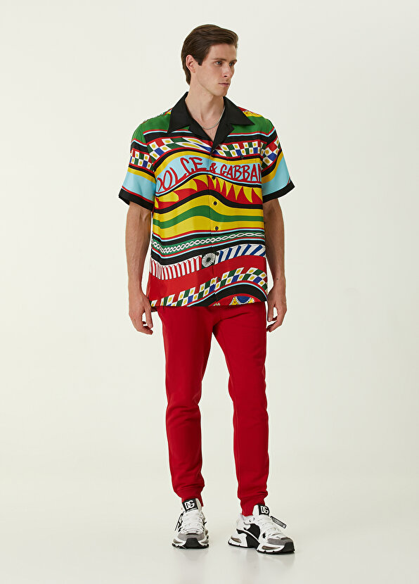 Красные спортивные штаны essential jogger Dolce&Gabbana
