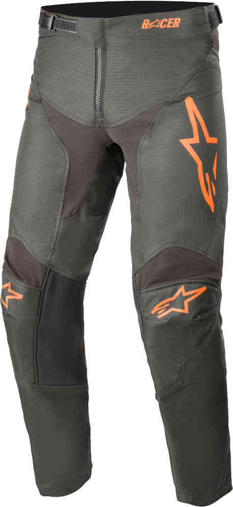цена Молодежные брюки для мотокросса Racer Compass Alpinestars, черный/оранжевый