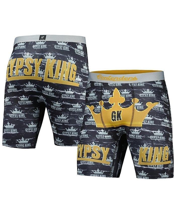 

Мужские черные боксеры Tyson Fury Gypsy King Crown Contenders Clothing, черный