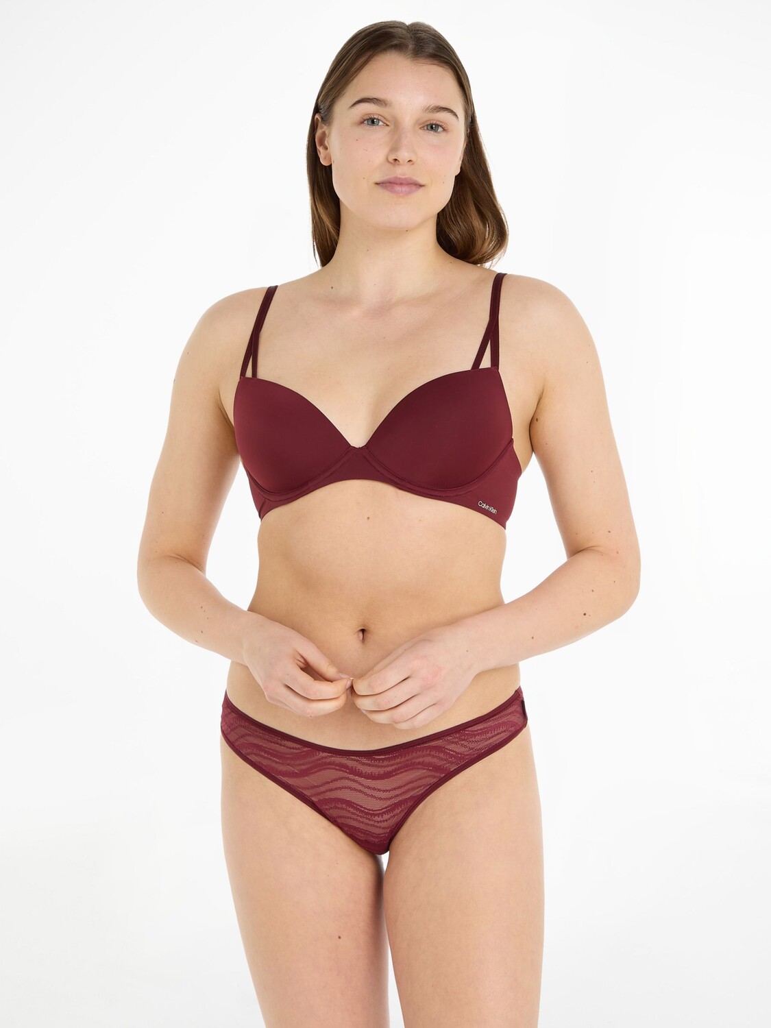 

Бюстгальтер-деми на косточках Calvin Klein Seductive Comfort Lift, Deep Rouge