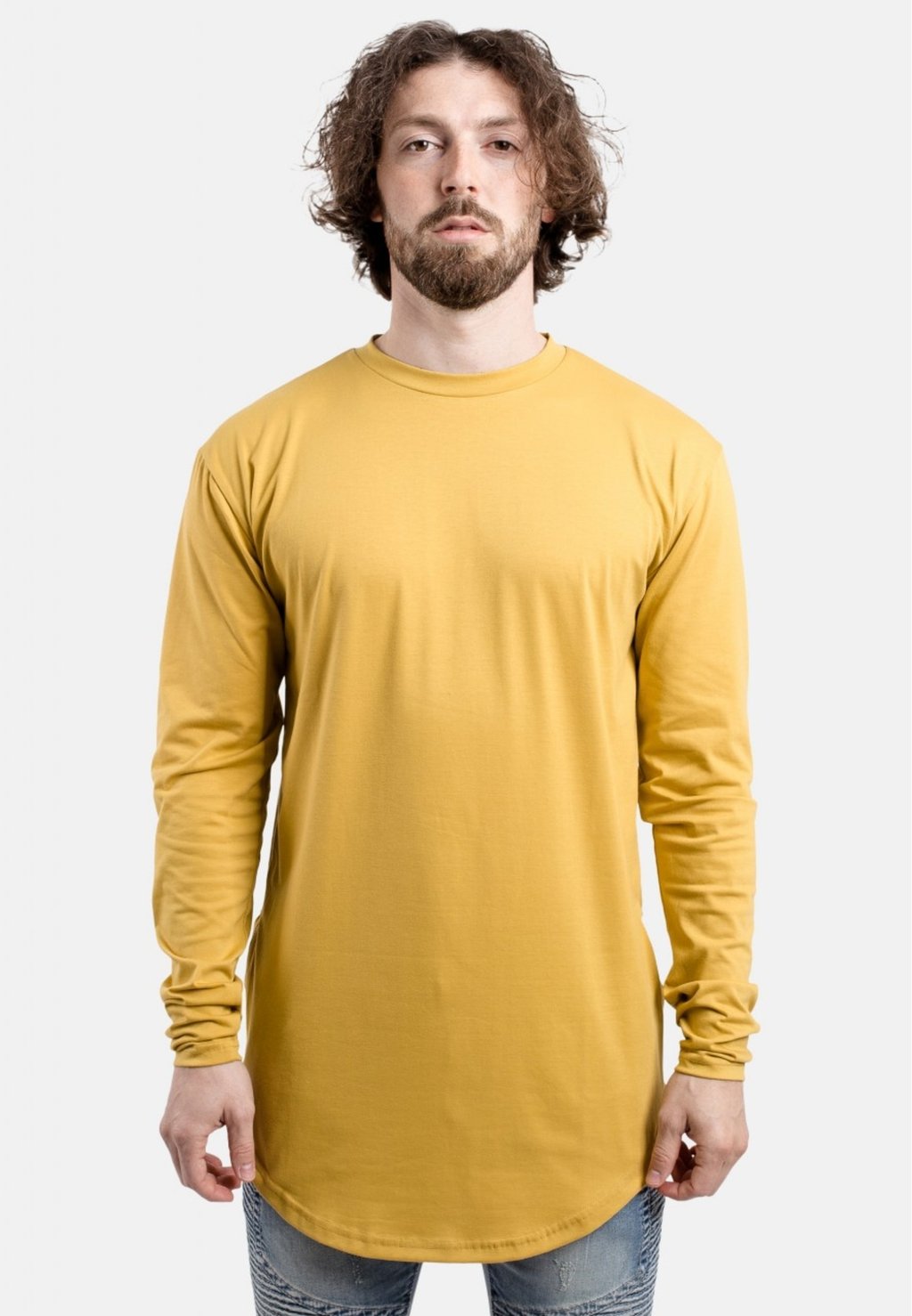 Рубашка с длинным рукавом Blackskies, цвет mustard