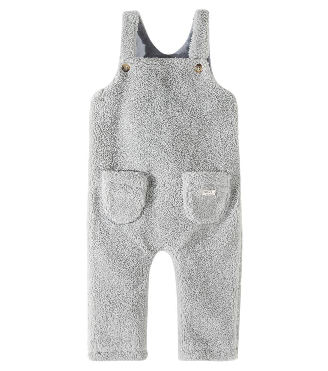 

Флисовый комбинезон Baby Malur Donsje, цвет lava grey
