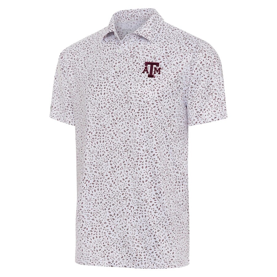 

Поло с коротким рукавом Antigua Texas A And M Aggies, белый