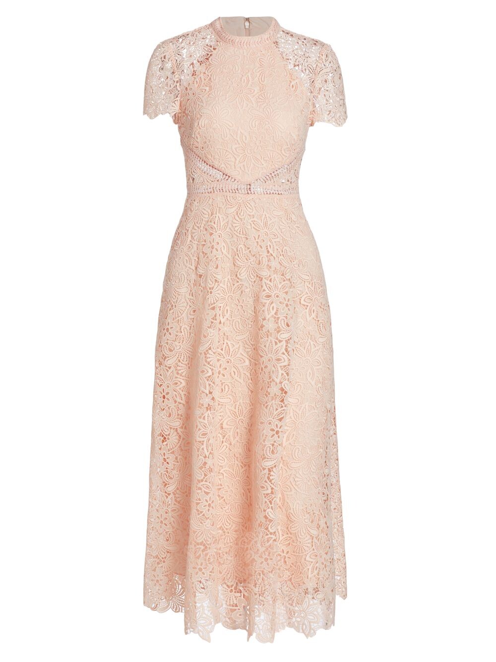 

Платье миди с короткими рукавами ML Monique Lhuillier