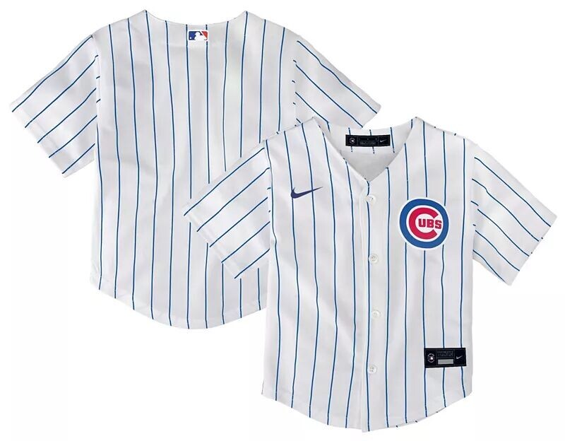 

Белая домашняя крутая базовая майка Nike Toddler Chicago Cubs