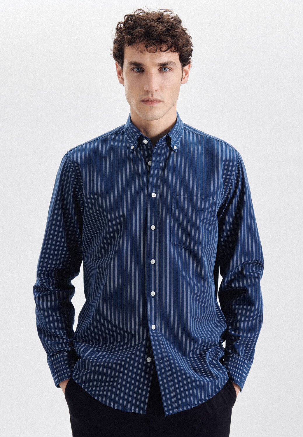 

Рубашка Seidensticker Casual Regular, цвет Mittelblau