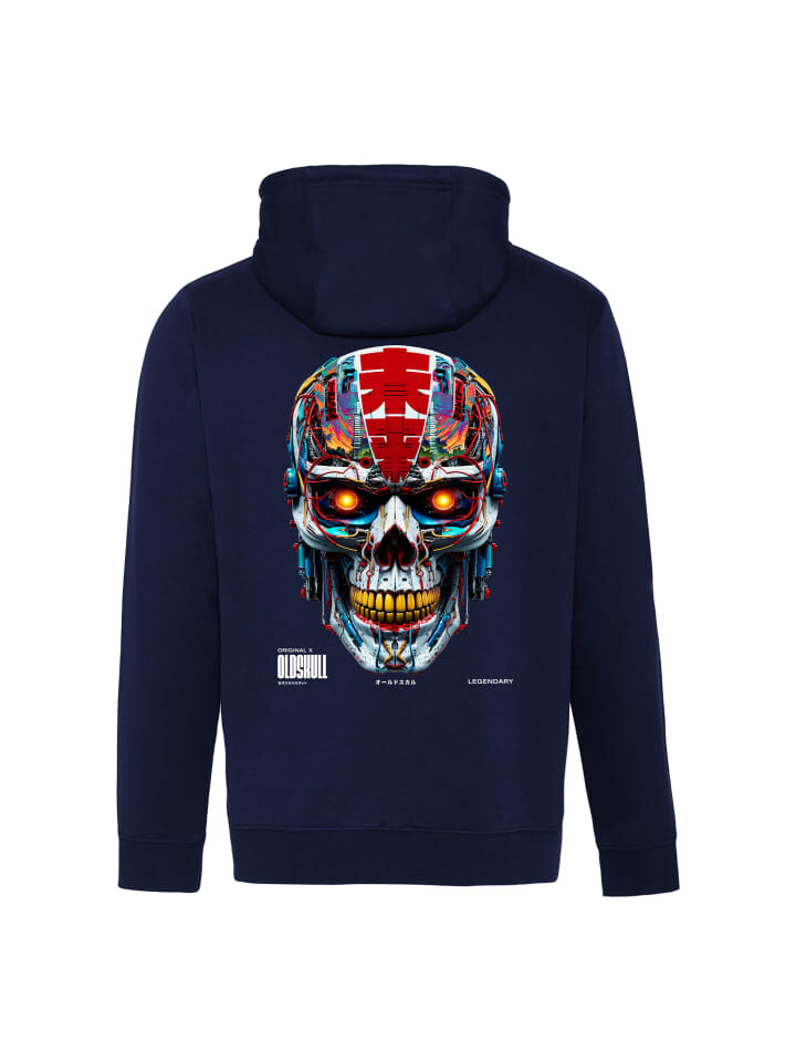 

Худи OLDSKULL Xtreme Vivid Skull Graphic, цвет blau-schwarz