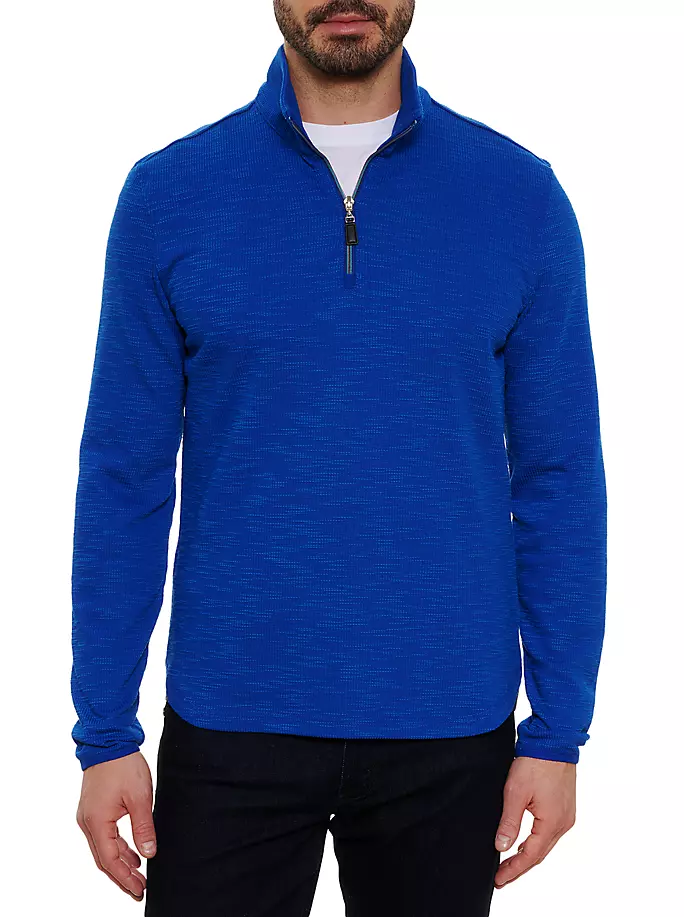

Свитер Allman с молнией четверти Robert Graham, сапфир