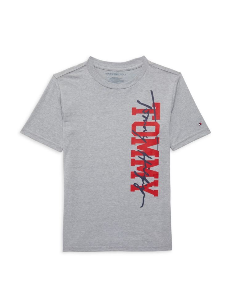 

Футболка с логотипом для маленького мальчика Tommy Hilfiger, цвет Grey Heather