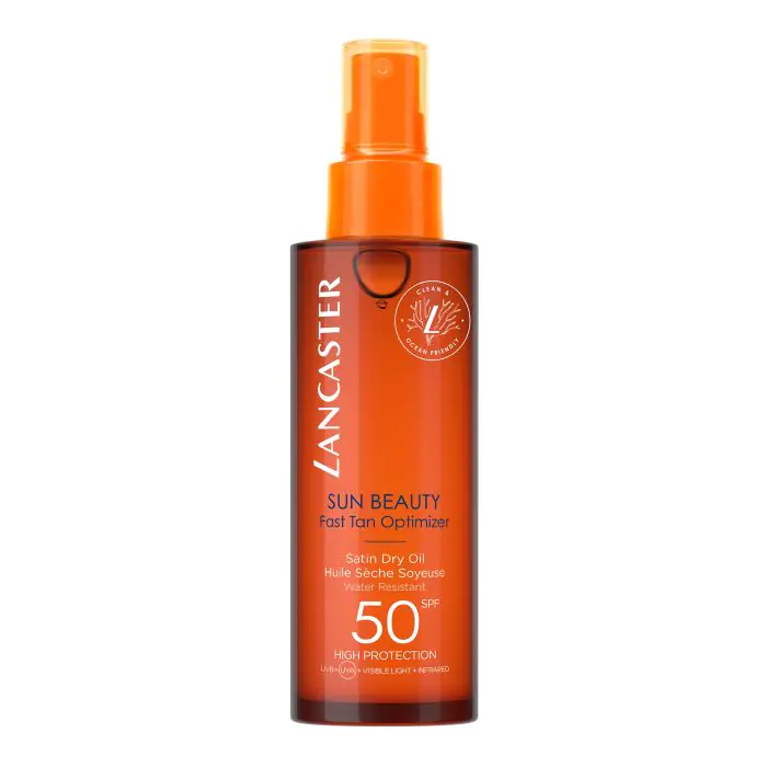 

Средство для загара sun beauty aceite sedoso acelerador del bronceado Lancaster, объем spf 50 150 мл