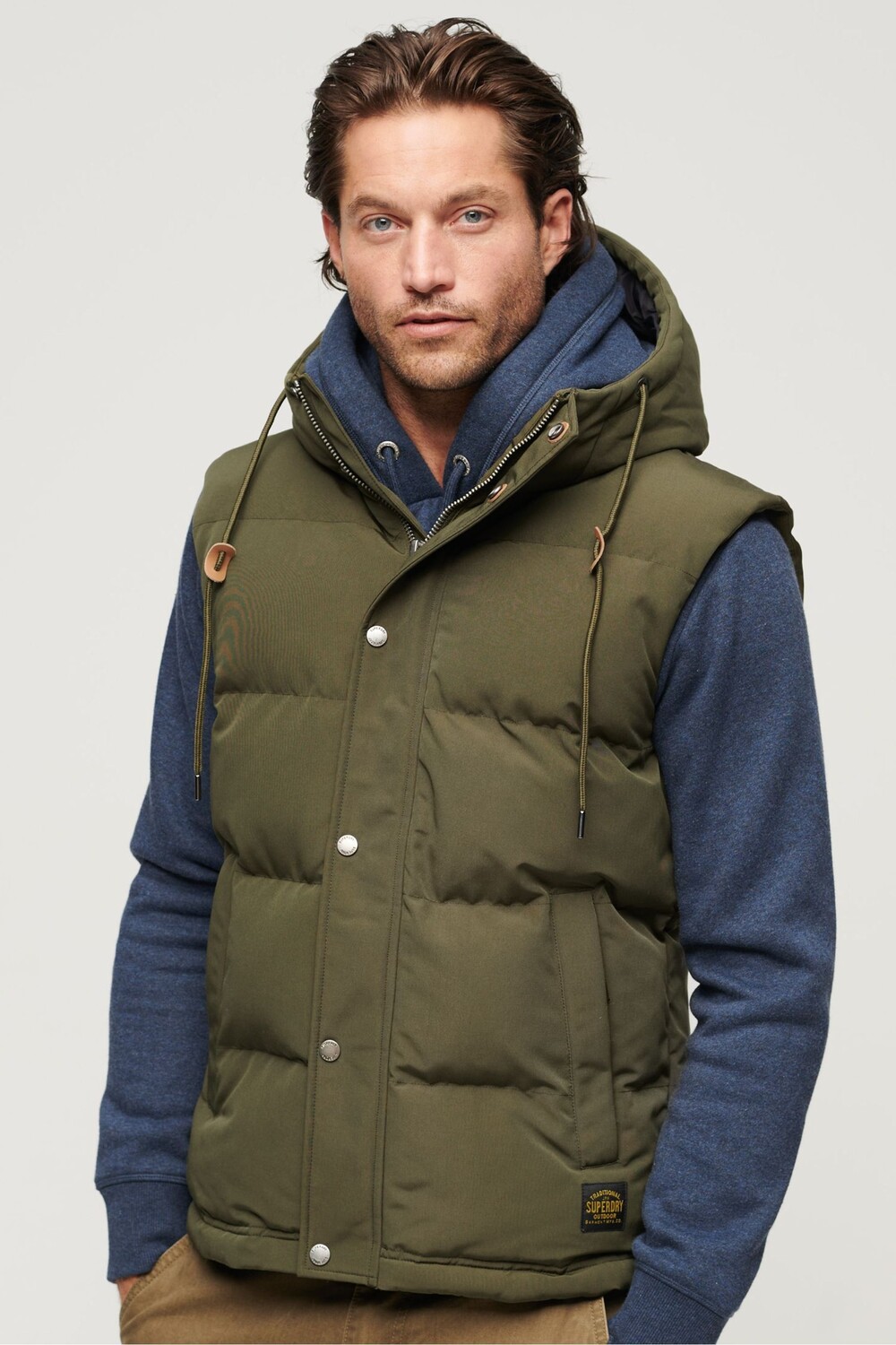 

Вельветовая рубашка Trailsman Superdry, зеленый