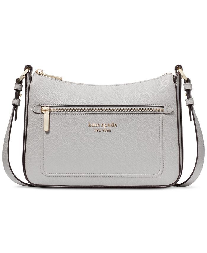 

Плетеная сумка через плечо Hudson из шагреневой кожи kate spade new york, серый