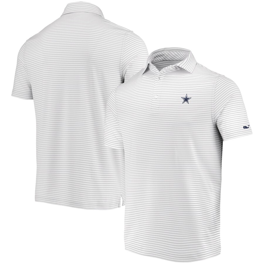 

Поло с коротким рукавом Vineyard Vines Dallas Cowboys, серый