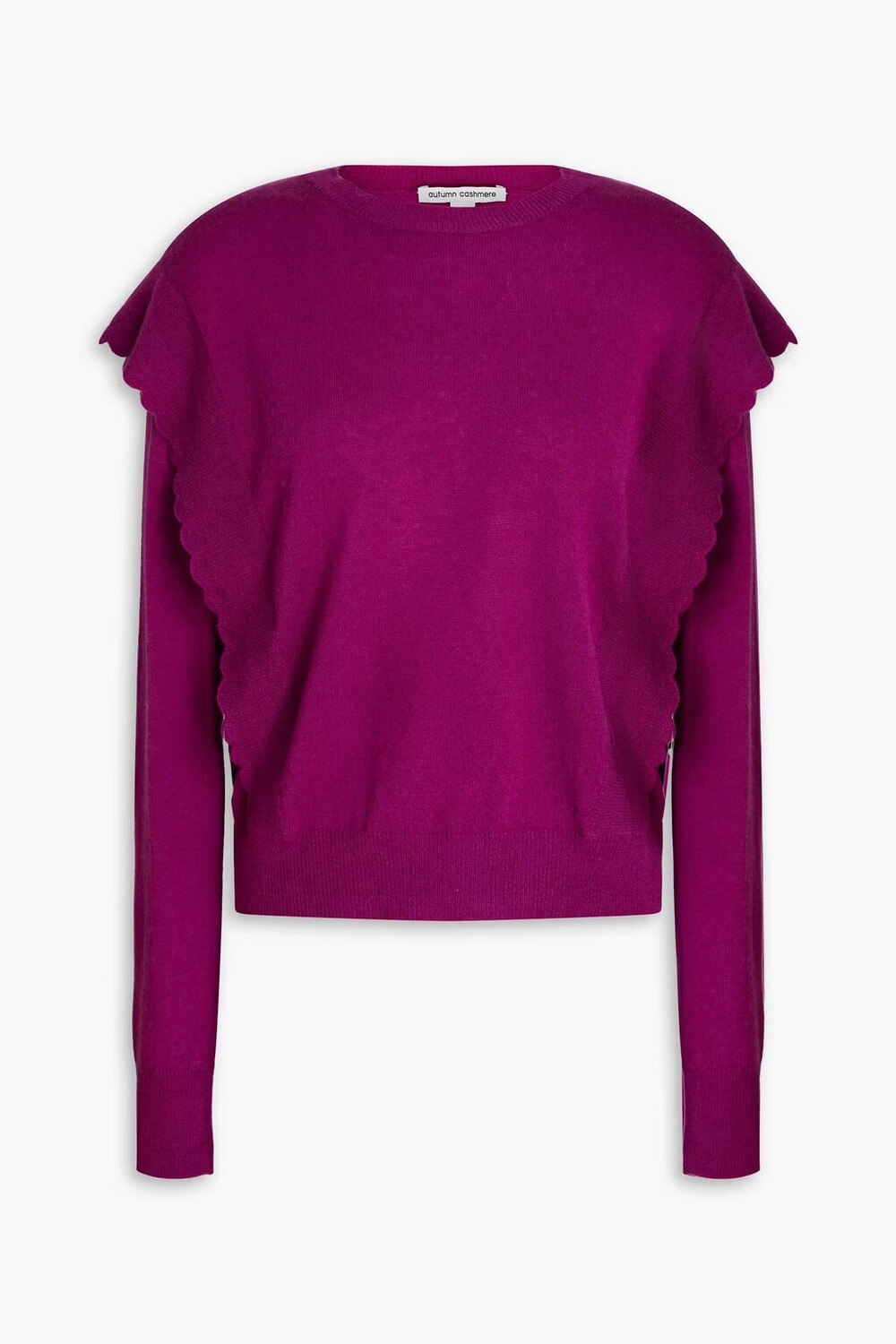 

Кашемировый свитер с оборками Autumn Cashmere, пурпурный
