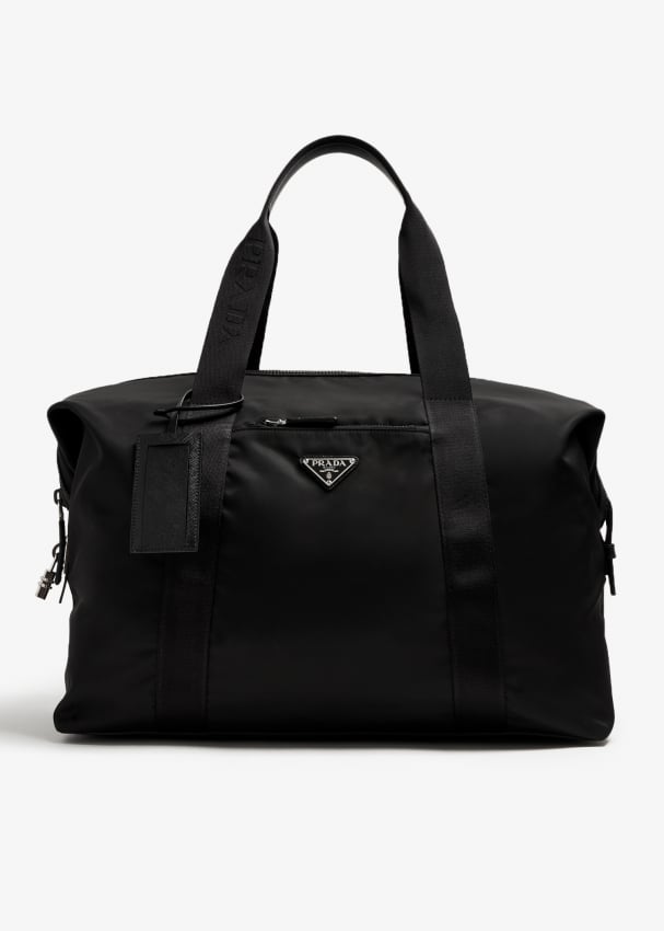 Сумка Prada Re-Nylon Duffle, черный сумка prada re nylon mini черный