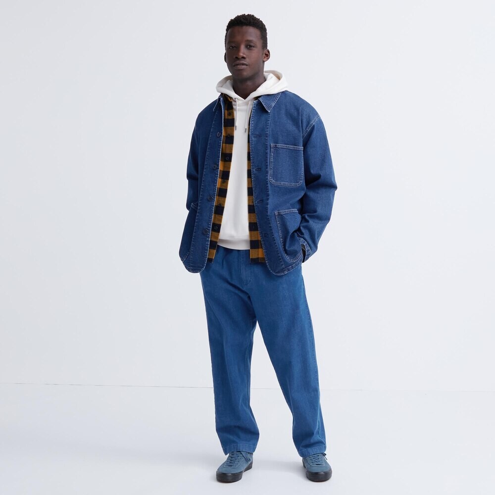 

Uniqlo Мужские/женские эластичные повседневные брюки из хлопка с девятью точками