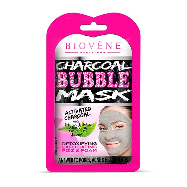 Угольная пузырьковая маска 1 шт Biovene