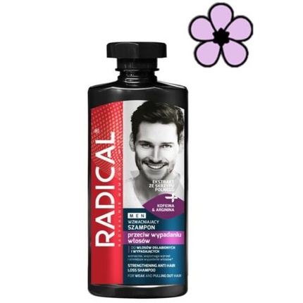 Radical Men Укрепляющий шампунь против выпадения волос 400мл, Farmona укрепляющий шампунь farmona radical против выпадения волос 400 мл