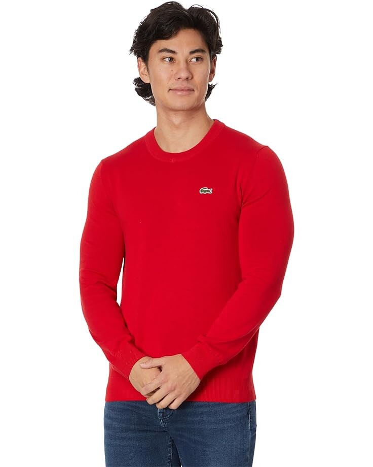

Свитер Lacoste Long Sleeve Crew Neck Sweater, цвет Sormiou/Flour/Abysm