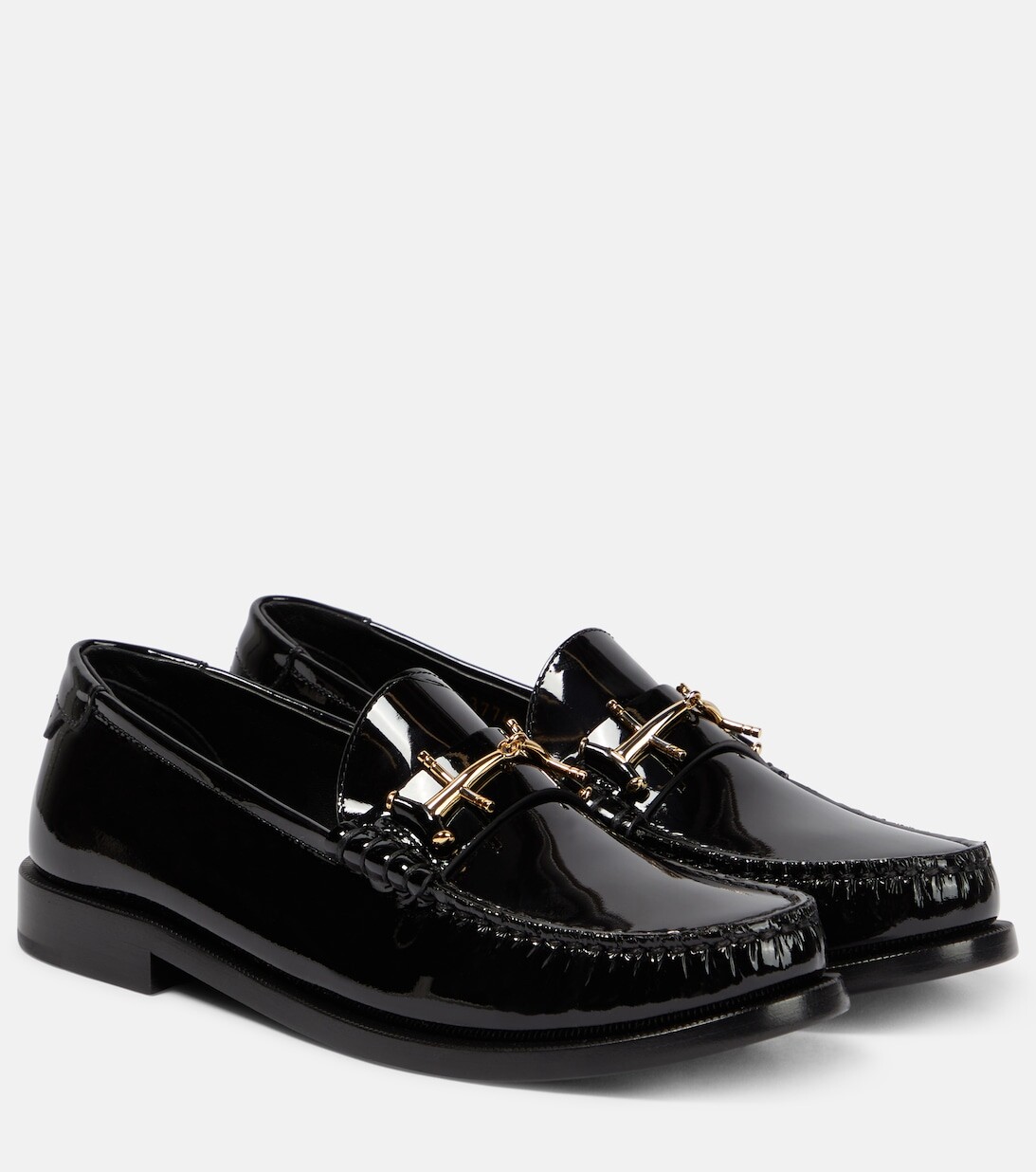 

Лоферы из лакированной кожи Le Loafer Saint Laurent, черный