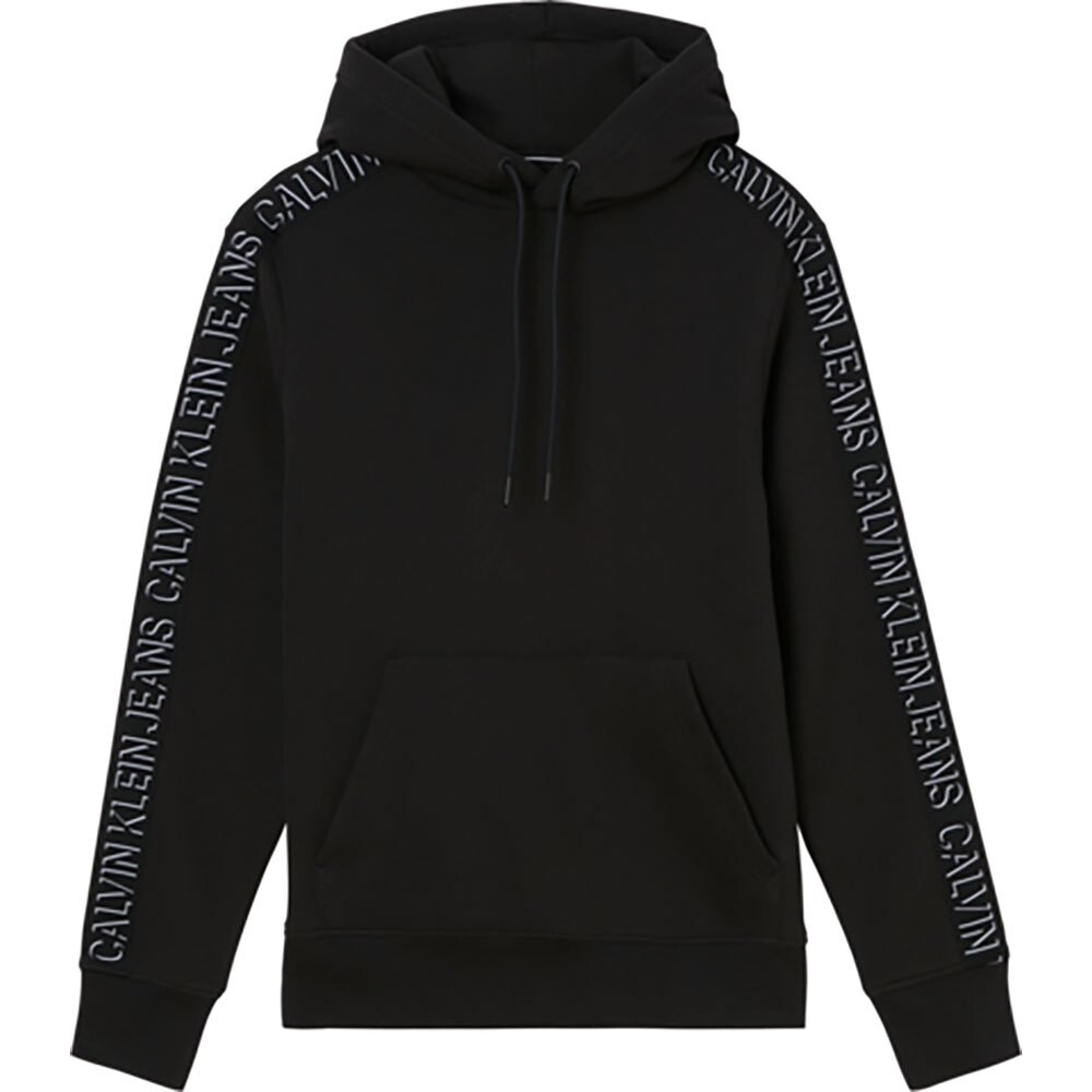 

Худи Calvin Klein Jeans Shadow Logo Tape Sleeves, черный