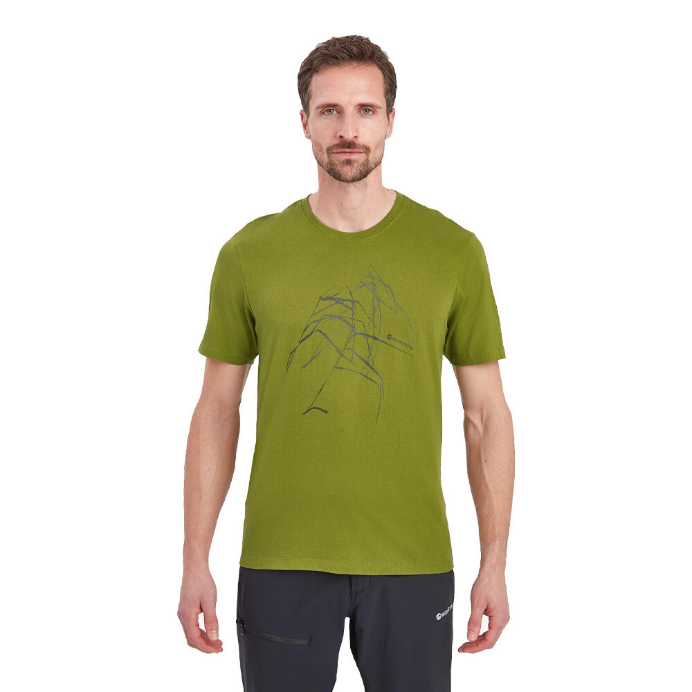 

Спортивная футболка Montane Abstract Mountain, зеленый