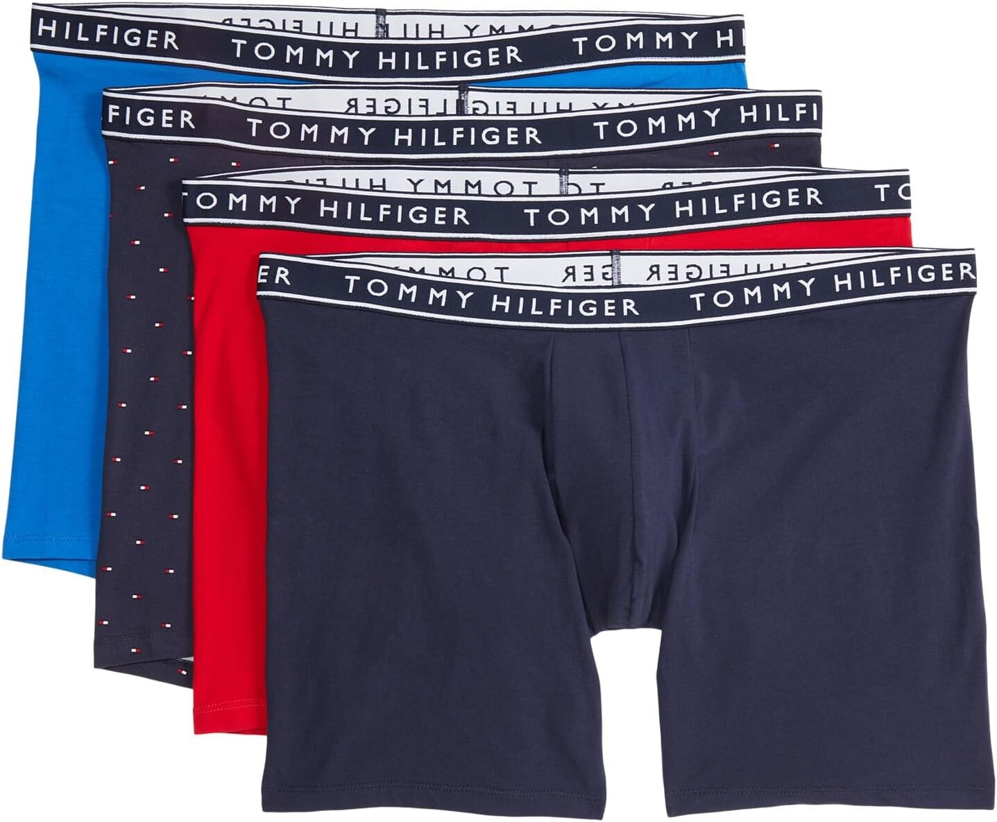 

Трусы-боксеры из хлопка стрейч, 4 шт. Tommy Hilfiger, цвет Blue Velvet