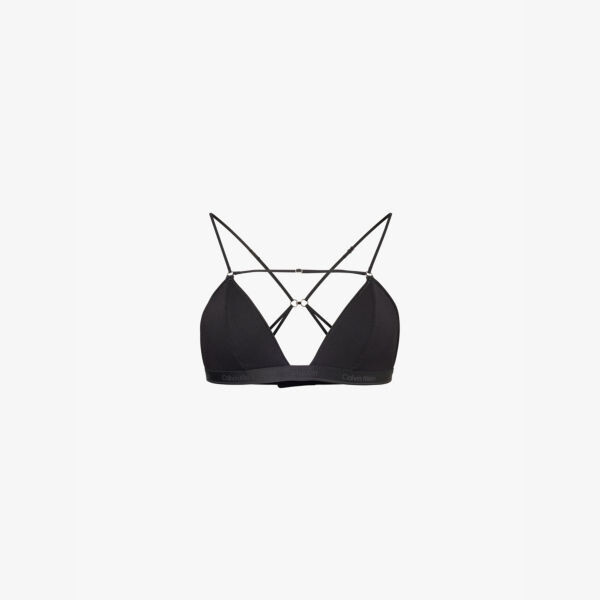 

Бюстгальтер Nensi dojaka x calvin klein с треугольными чашечками, без косточек, из эластичного модала и кашемира Nensi Dojaka For Calvin Klein, черный