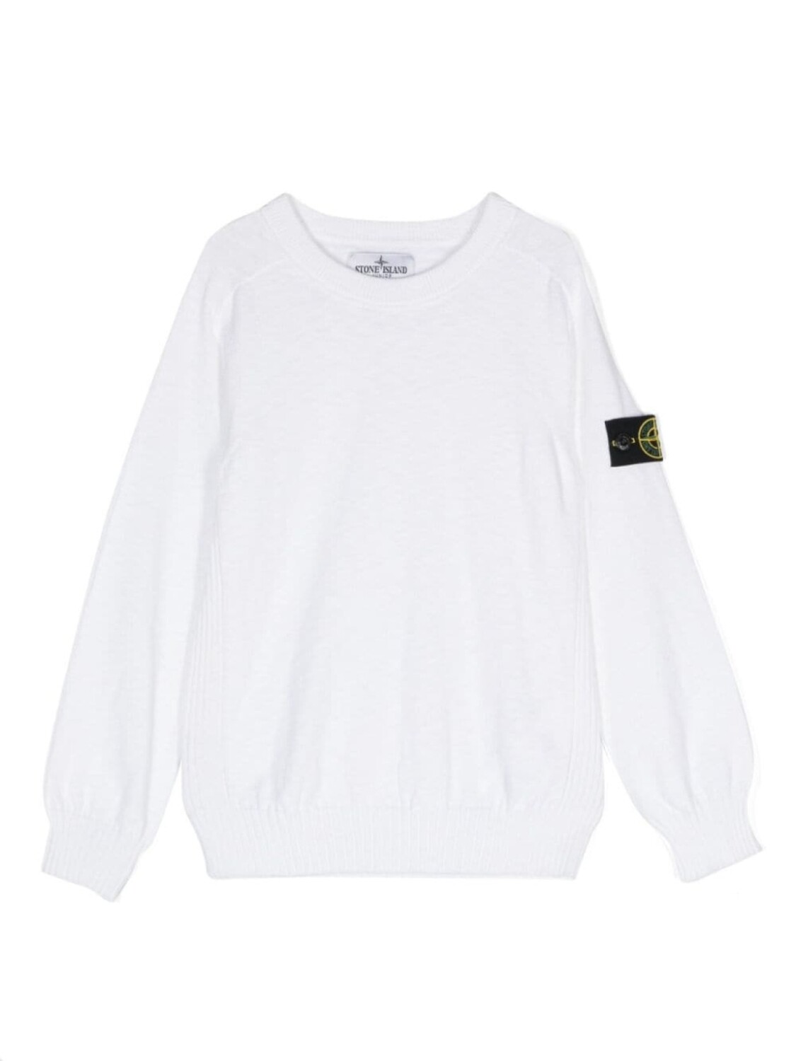 

Джемпер в рубчик Stone Island Junior, белый