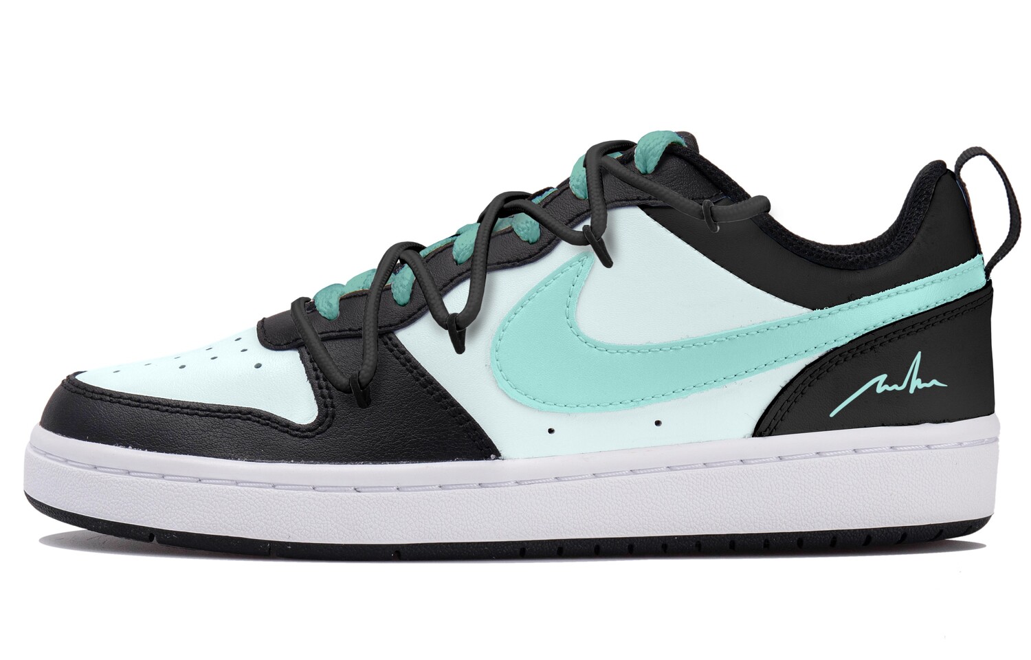 

Кроссовки Nike Court Borough 2 Skateboarding Shoes Women's Low-top Black/green, зеленый