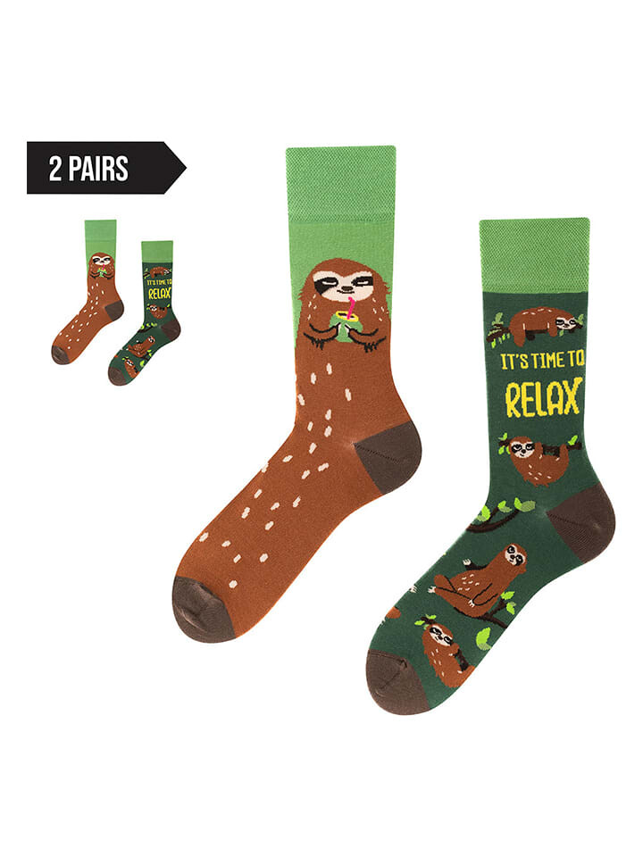 

Носки TODO SOCKS 2er Set, цвет hellbraun/grün