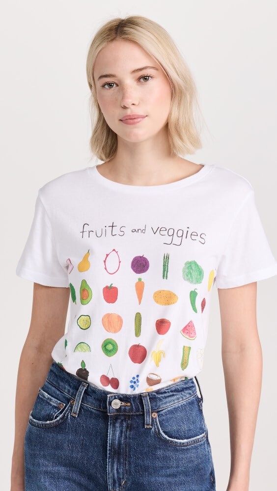 

Футболка Unfortunate Portrait Fruits and Veggies, белый