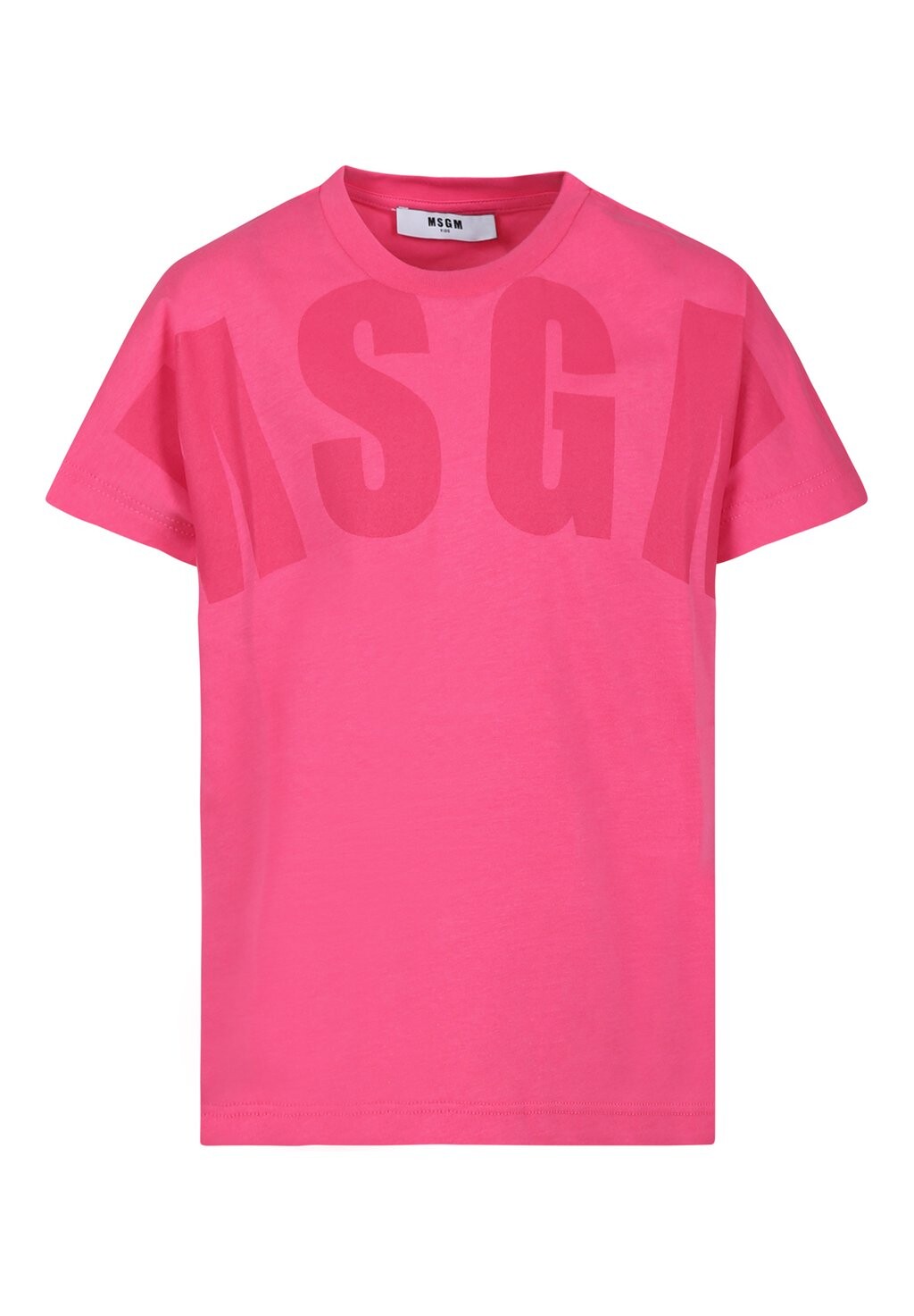 

Футболка с принтом Con Logo MSGM, розовый