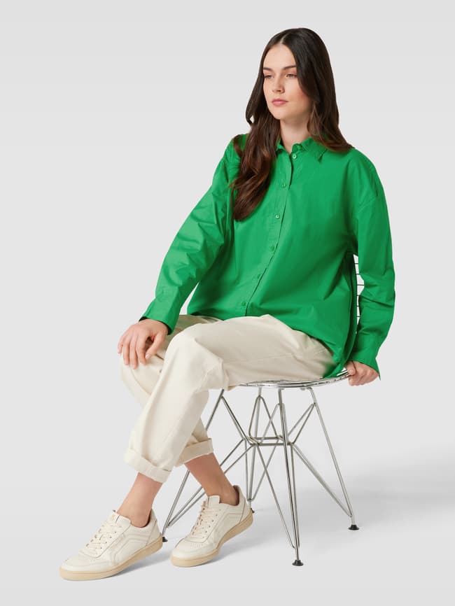 Блузка-рубашка с планкой на пуговицах во всю длину Jake*s Collection, зеленый пиджак jake s 44 размер