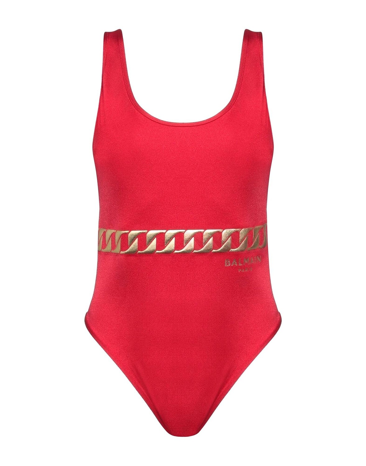 

Цельный купальник Balmain, красный