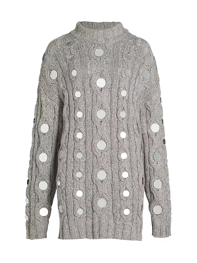 Хлопковый свитер вязки Beehive Staud, серый