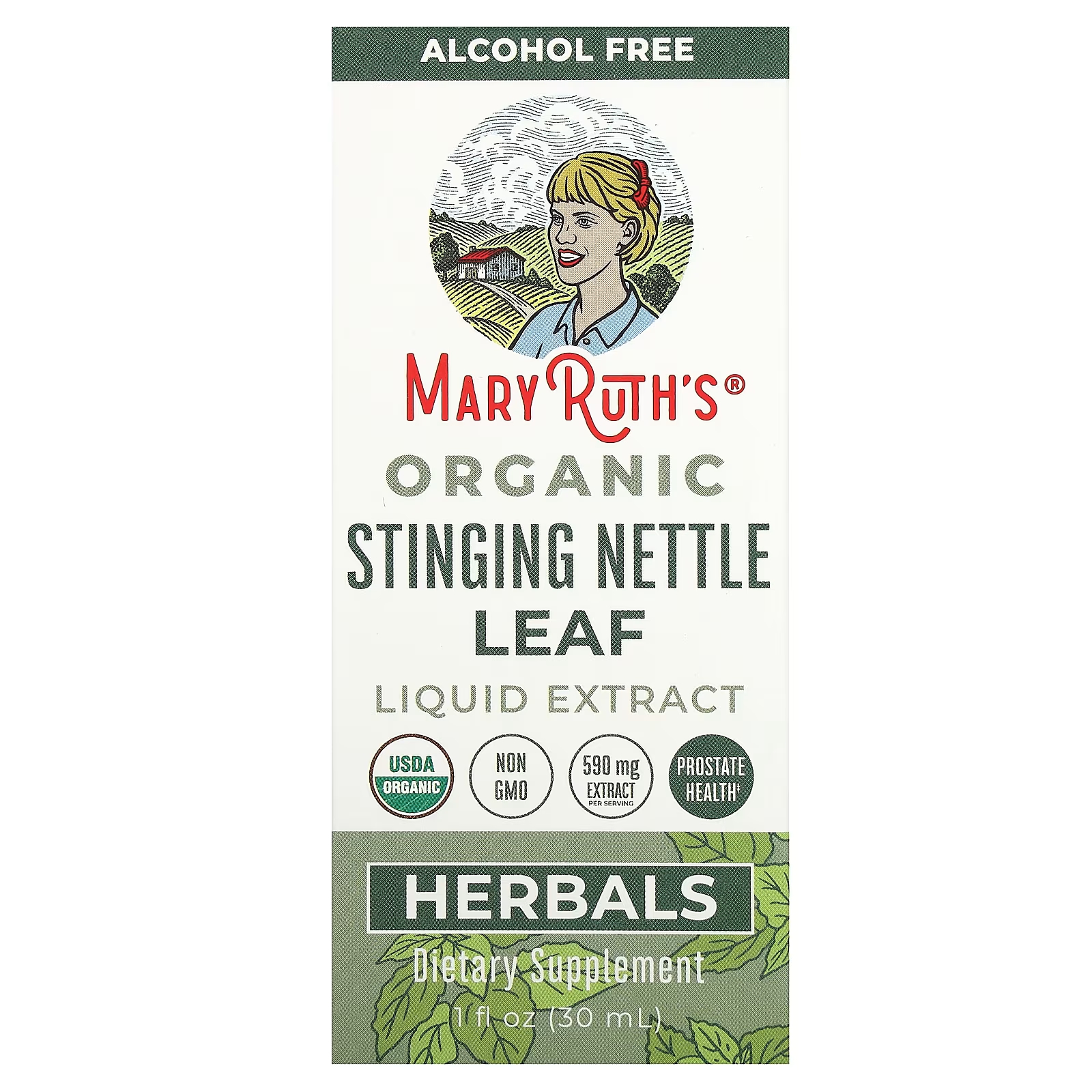 Жидкий экстракт листьев крапивы MaryRuth's 590 мг, 30 мл