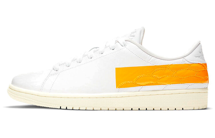 

Air Jordan 1 Center Court University Gold, белый и желтый, унисекс
