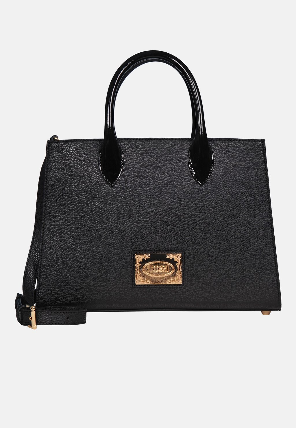 

Сумка Silvio Tossi с металлическим логотипом 24 cm, черный