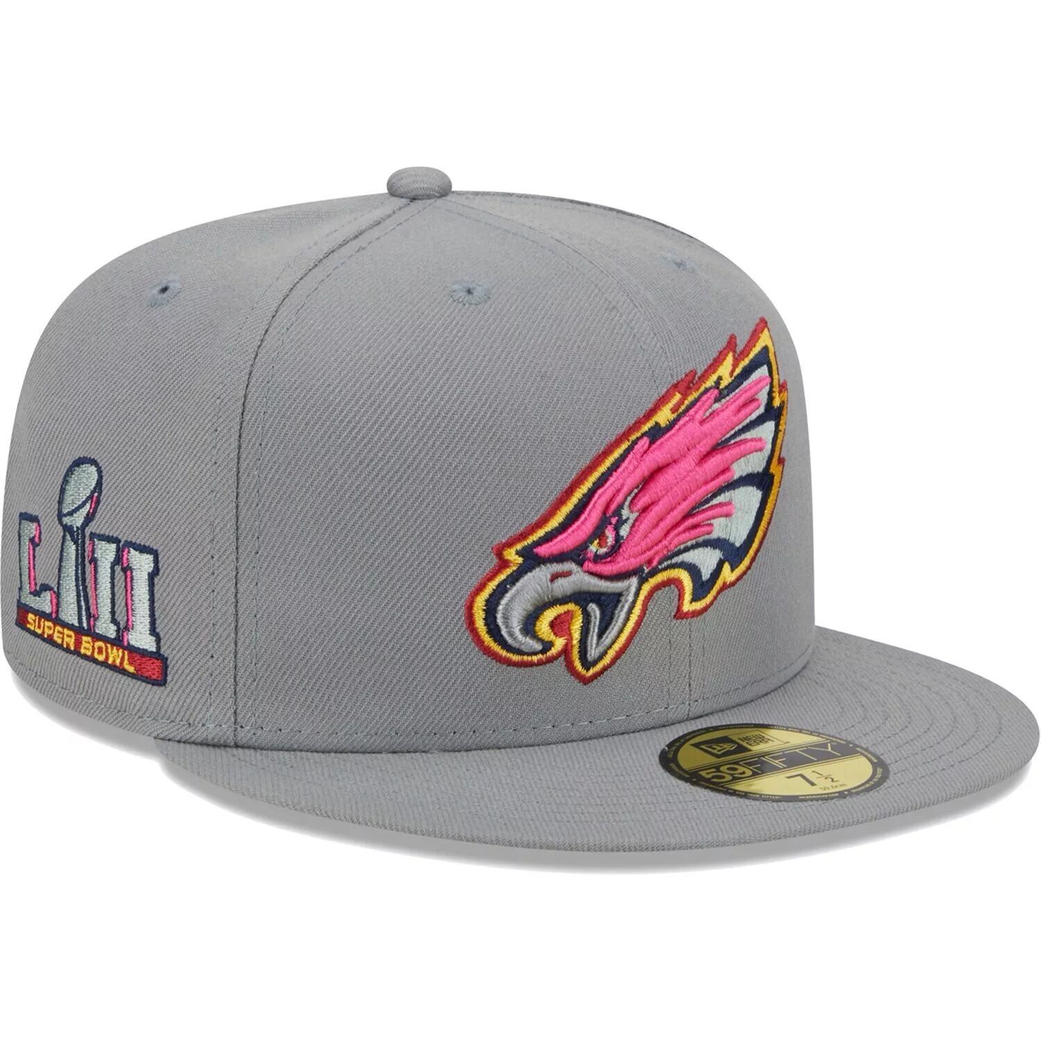 

Мужская серая приталенная шляпа New Era Philadelphia Eagles Color Pack 59FIFTY