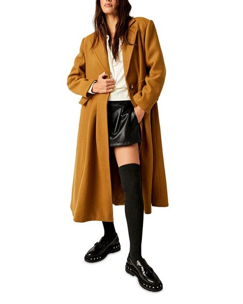 

Пальто с юбкой Victoria Free People, цвет Tan/Beige