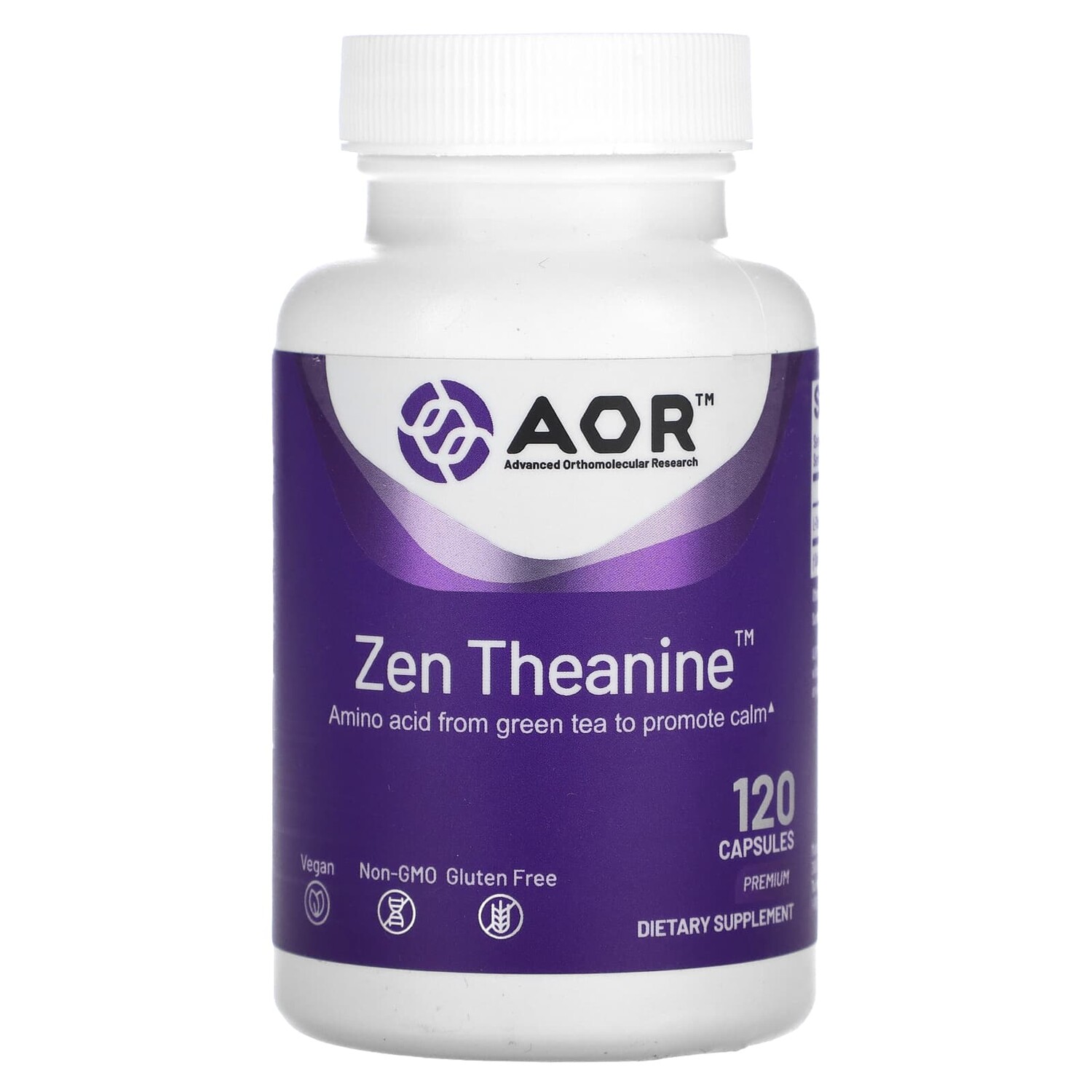 

Zen Theanine, 120 капсул, Advanced Orthomolecular Research AOR