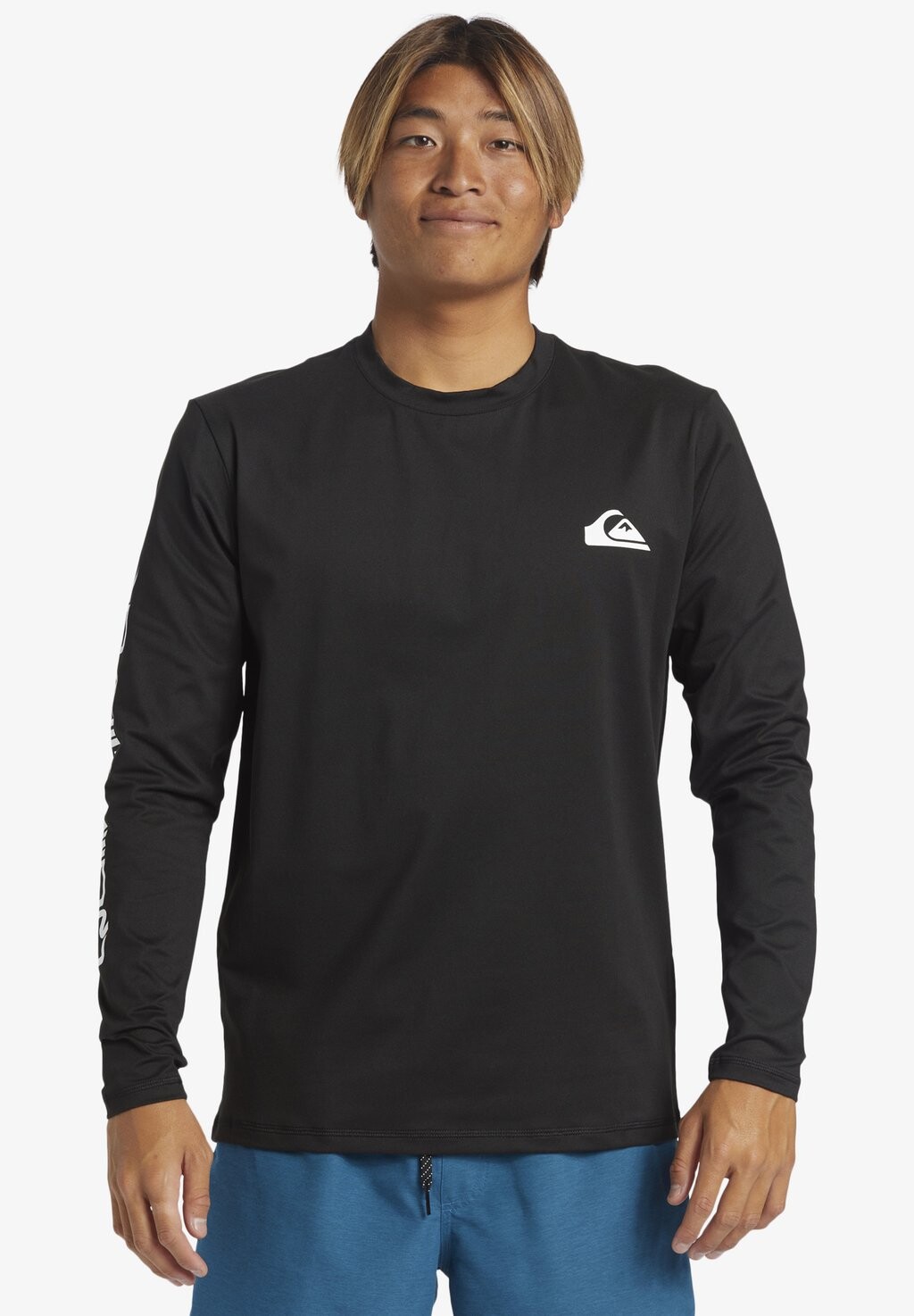 

Футболка с длинным рукавом Quiksilver, черная, Черный