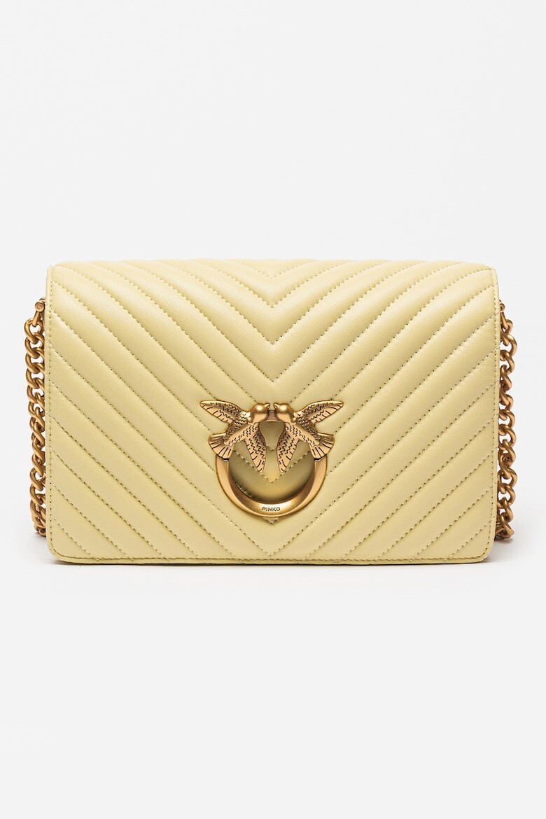 

Кожаная сумка Love Click Classic Pinko, зеленый