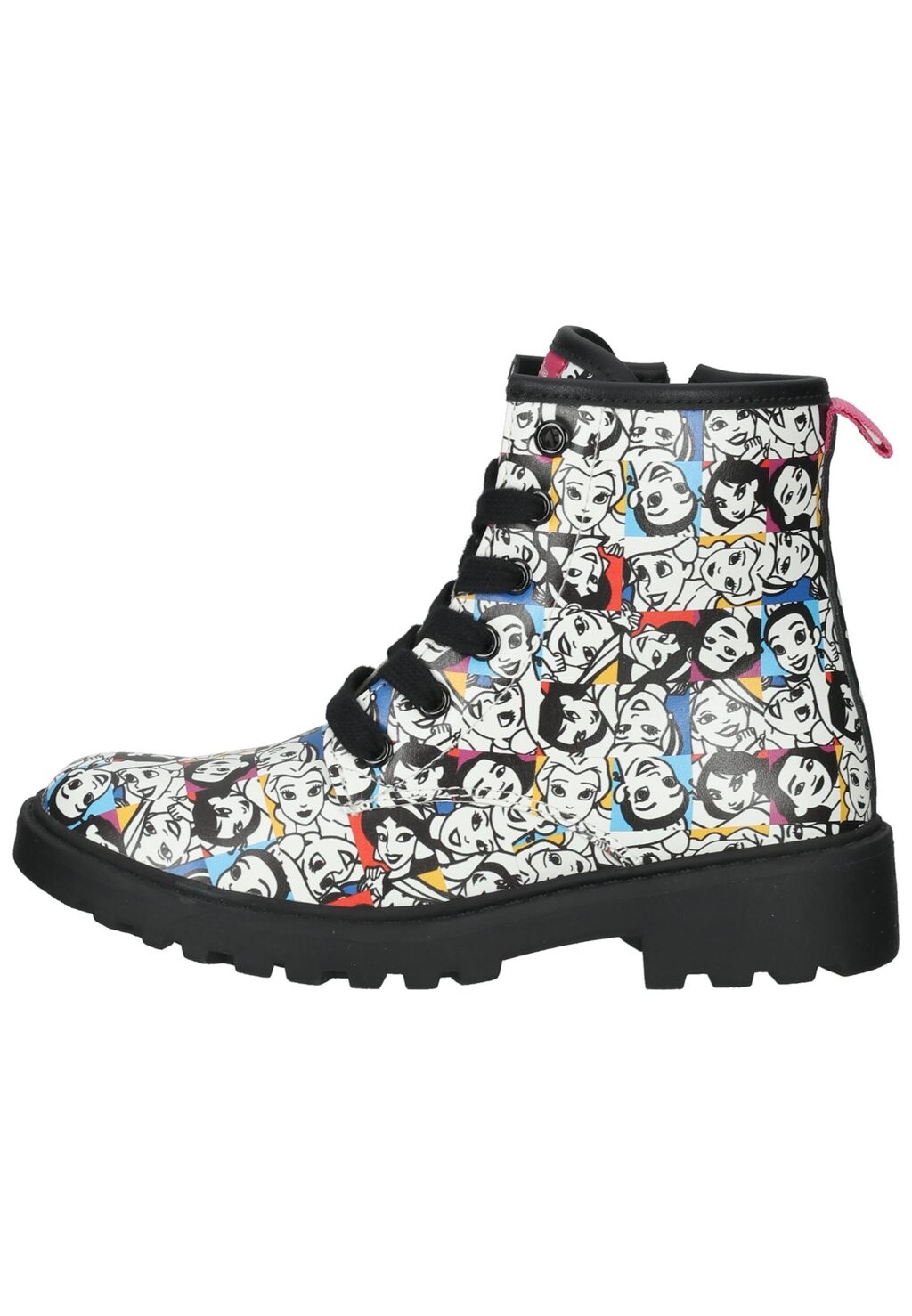 

Ботильоны на шнуровке Disney Princess Geox, цвет white/multicolor