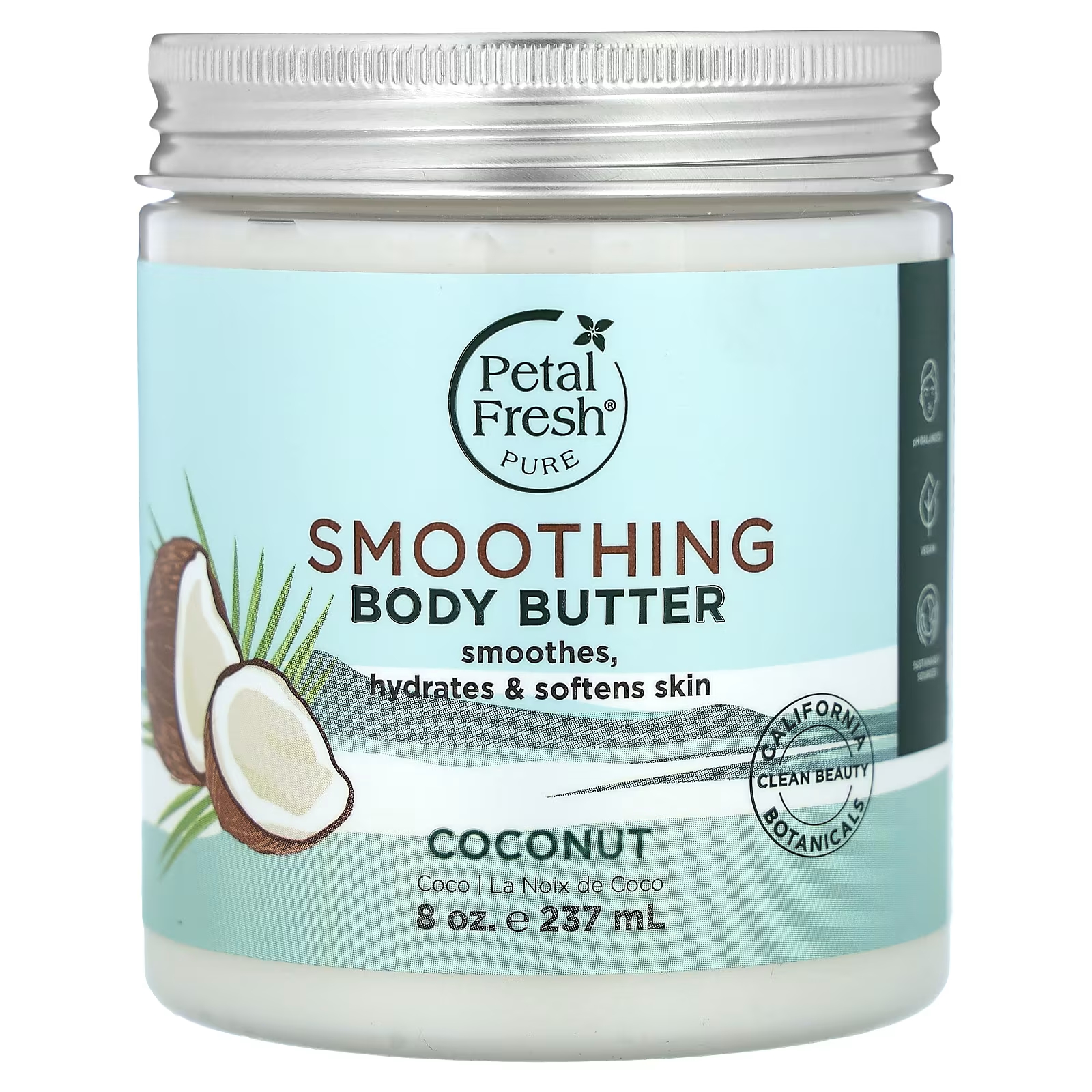 Масло разглаживающее для тела Petal Fresh Pure с кокосом, 237 мл масло для тела petal fresh масло для тела восстанавливающее с экстрактом мёда и кокоса