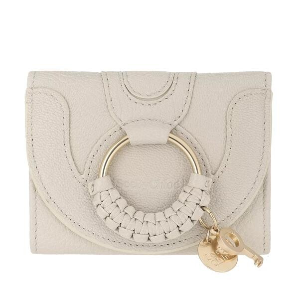 

Кошелек hana compact wallet leather cement See By Chloé, бежевый